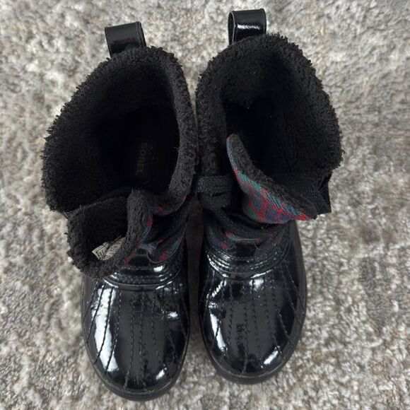 Sorel Sz 6 Waterproof Plaid Warm Lined Tivoli Winter Snow Boots Laced - Picture 3 of 11